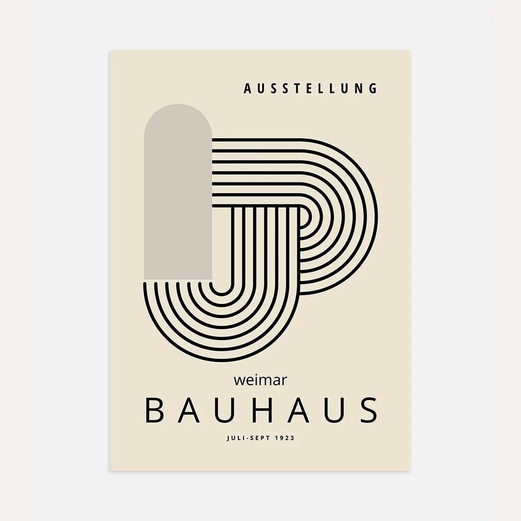 Póster Bauhaus Nudo Lineal