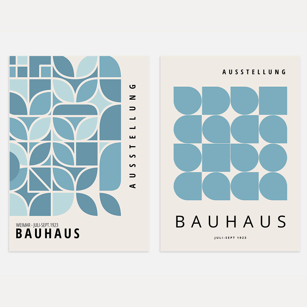Bauhaus Azul – Set de 2 pósteres