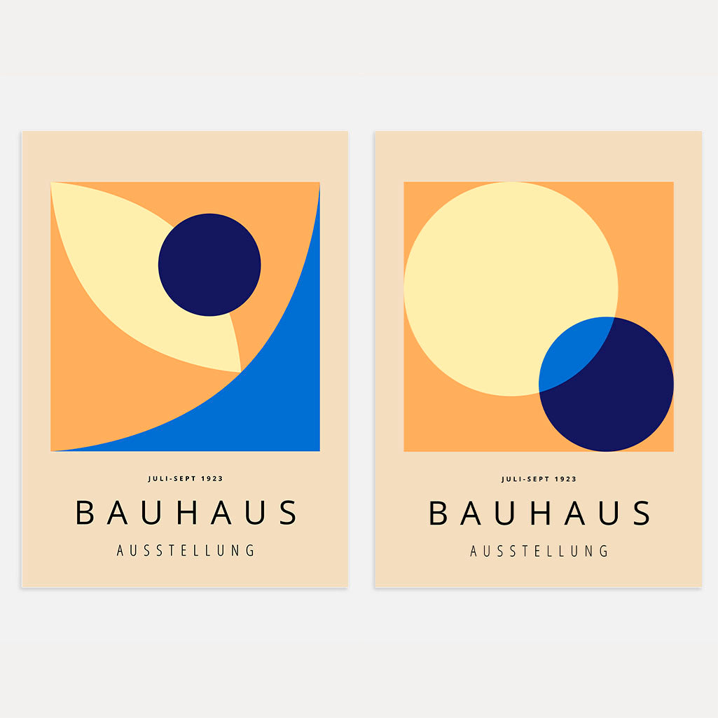 Círculos Bauhaus – Set de 2 pósteres
