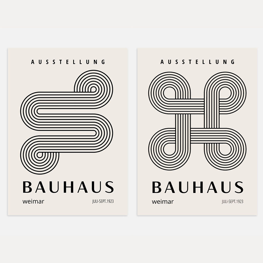 Bauhaus Líneas – Set de 2 pósteres