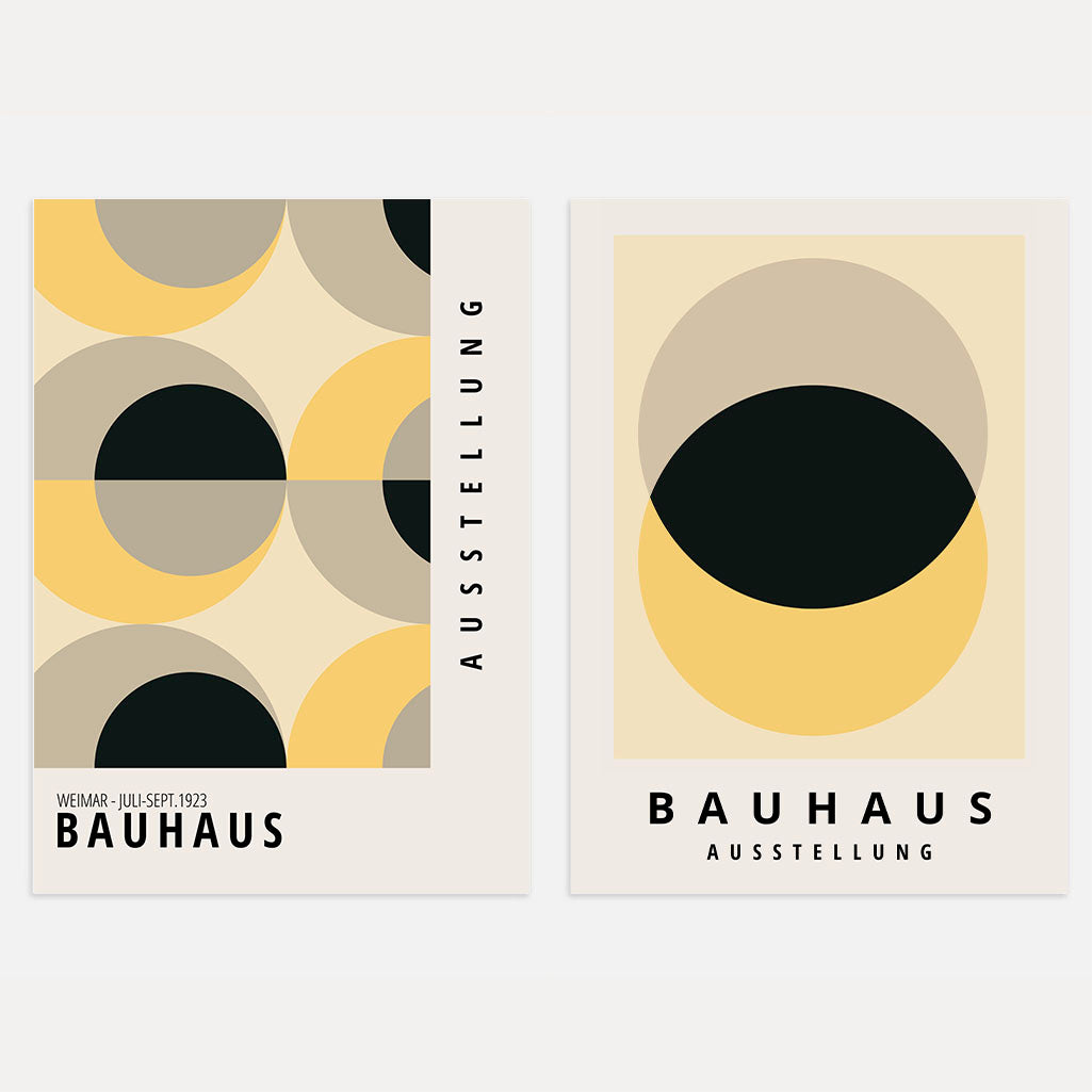 Bauhaus Amarillo – Set de 2 pósteres