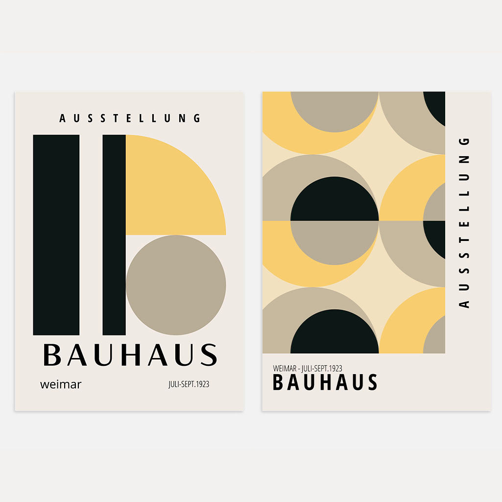 Bauhaus Geometría – Set de 2 pósteres