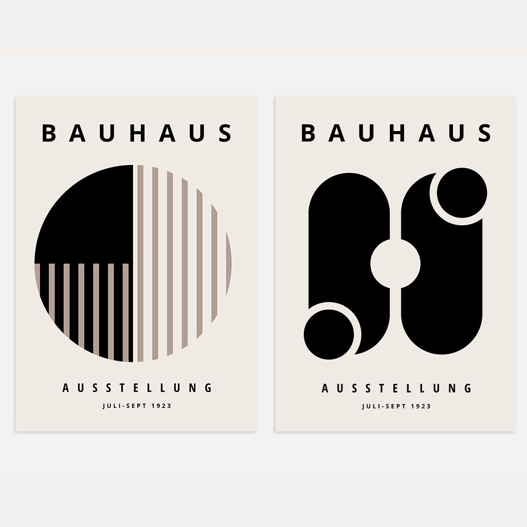 Armonía Bauhaus – Set de 2 pósteres