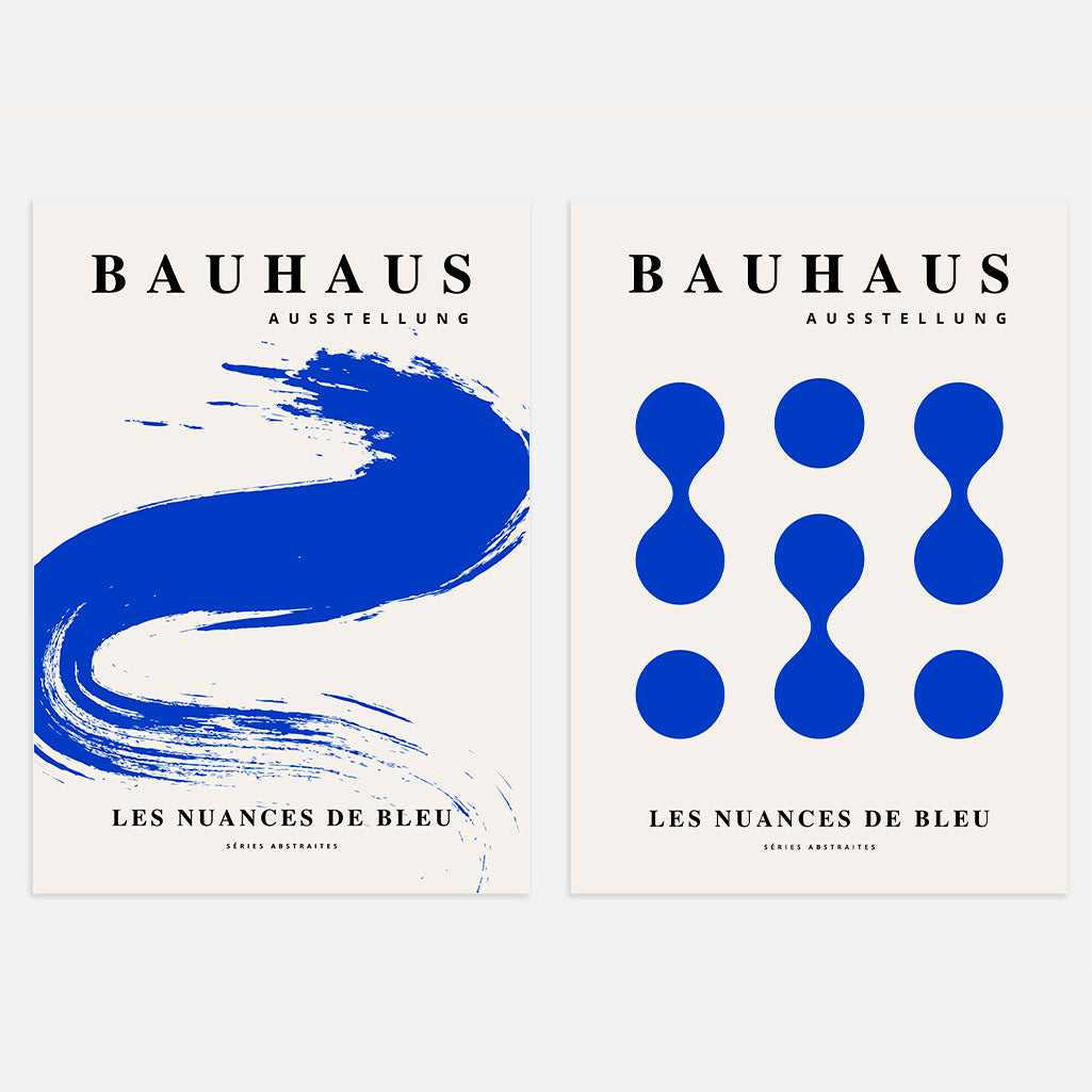Bauhaus Azul – Set de 2 pósteres