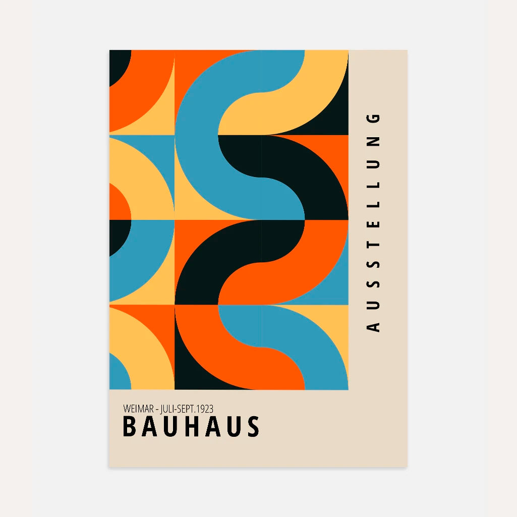 Bauhaus Ondas Vivas Póster