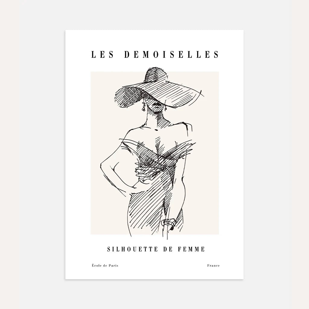 Póster – Mujer con sombrero