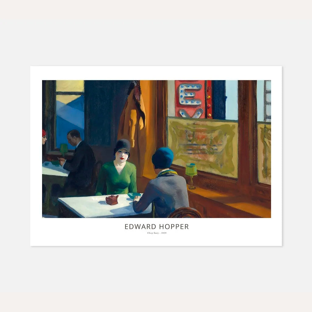 Póster Edward Hopper – Chop Suey