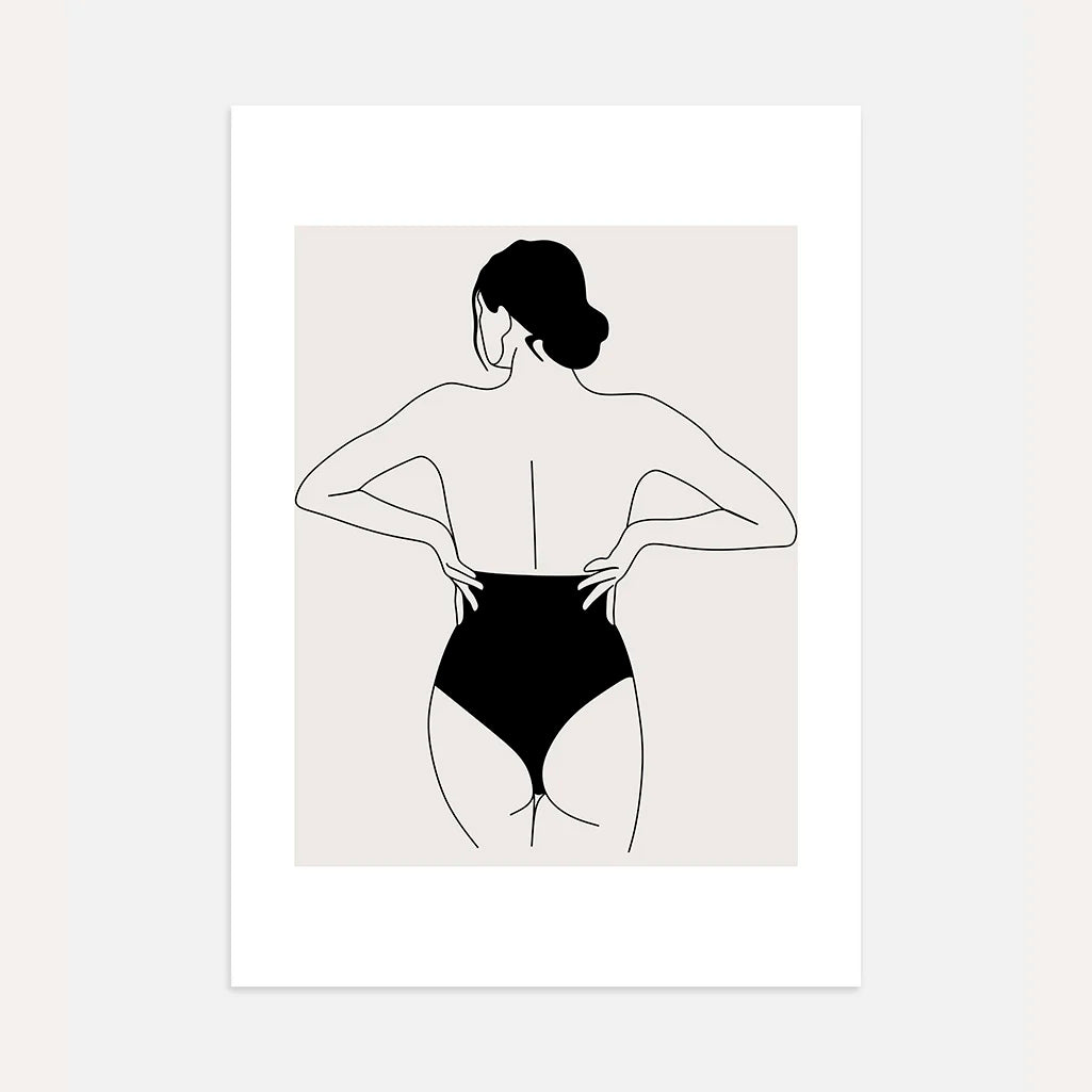Póster – Espalda femenina