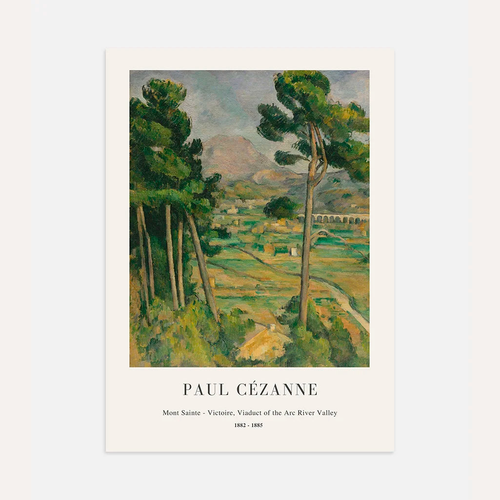 Paul Cézanne – viaducto del valle del Arc Póster