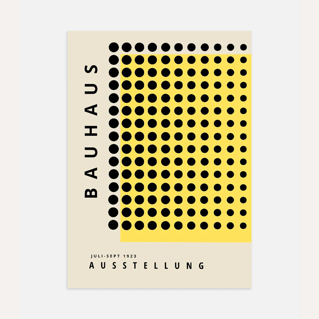 Bauhaus Amarillo Preciso Póster