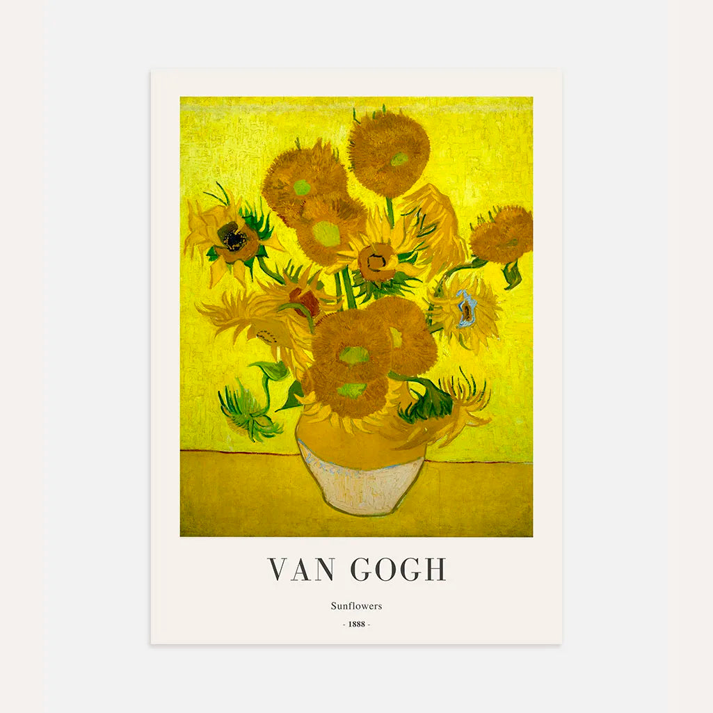 Póster Vincent van Gogh – Girasoles 1888