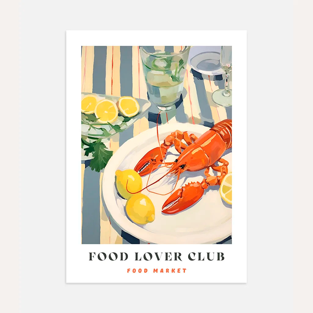 Póster Langosta Y Limones