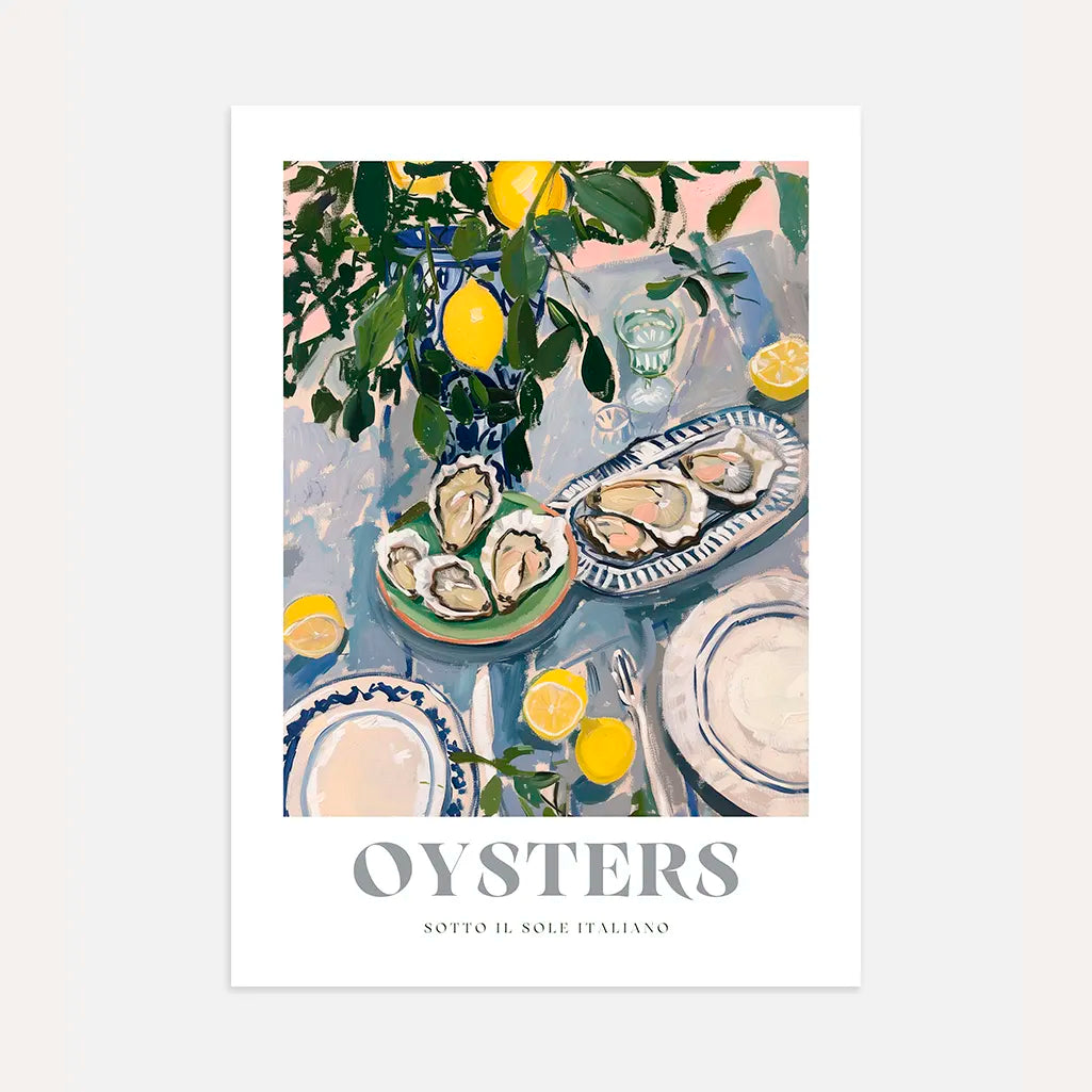 Póster Ostras Mediterráneas