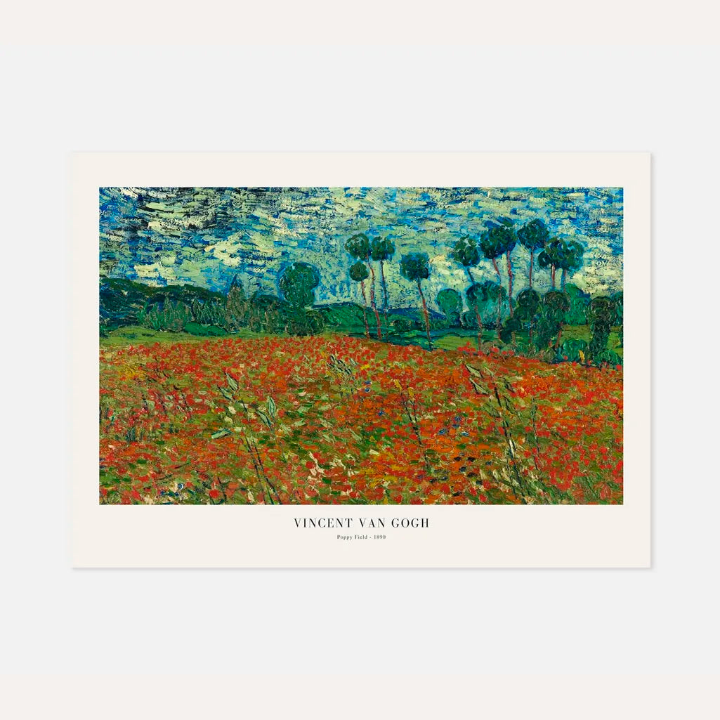 Vincent van Gogh – Campo de amapolas Póster