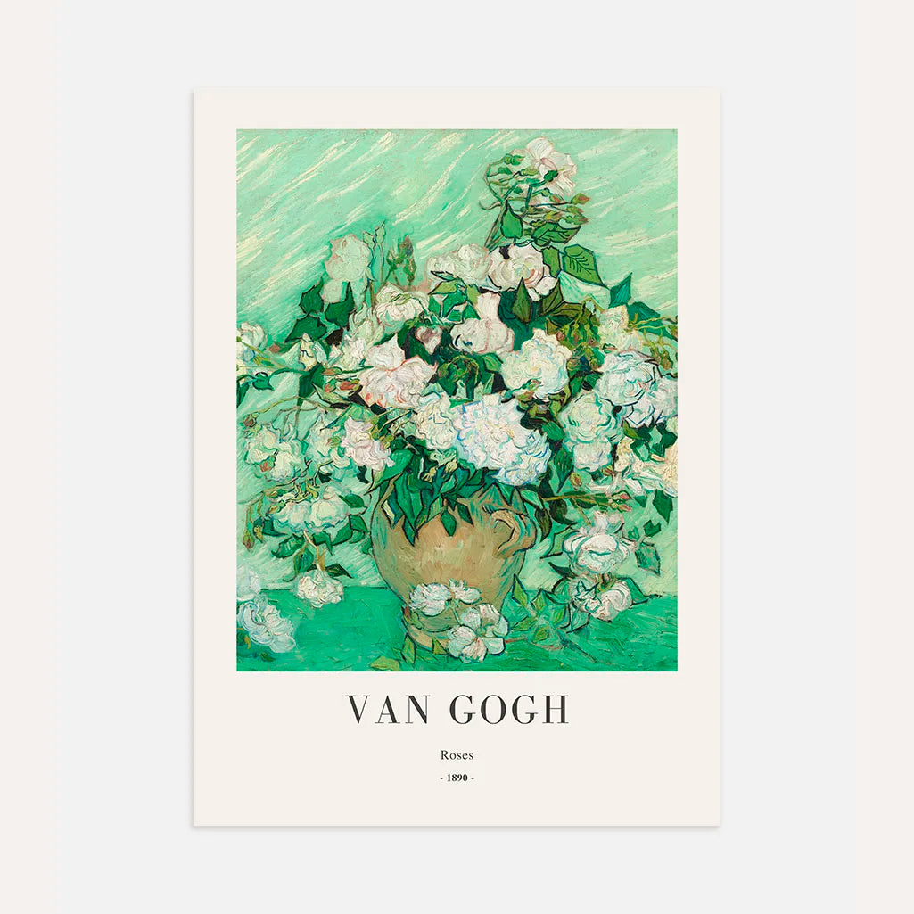 Póster Vincent van Gogh – Rosas
