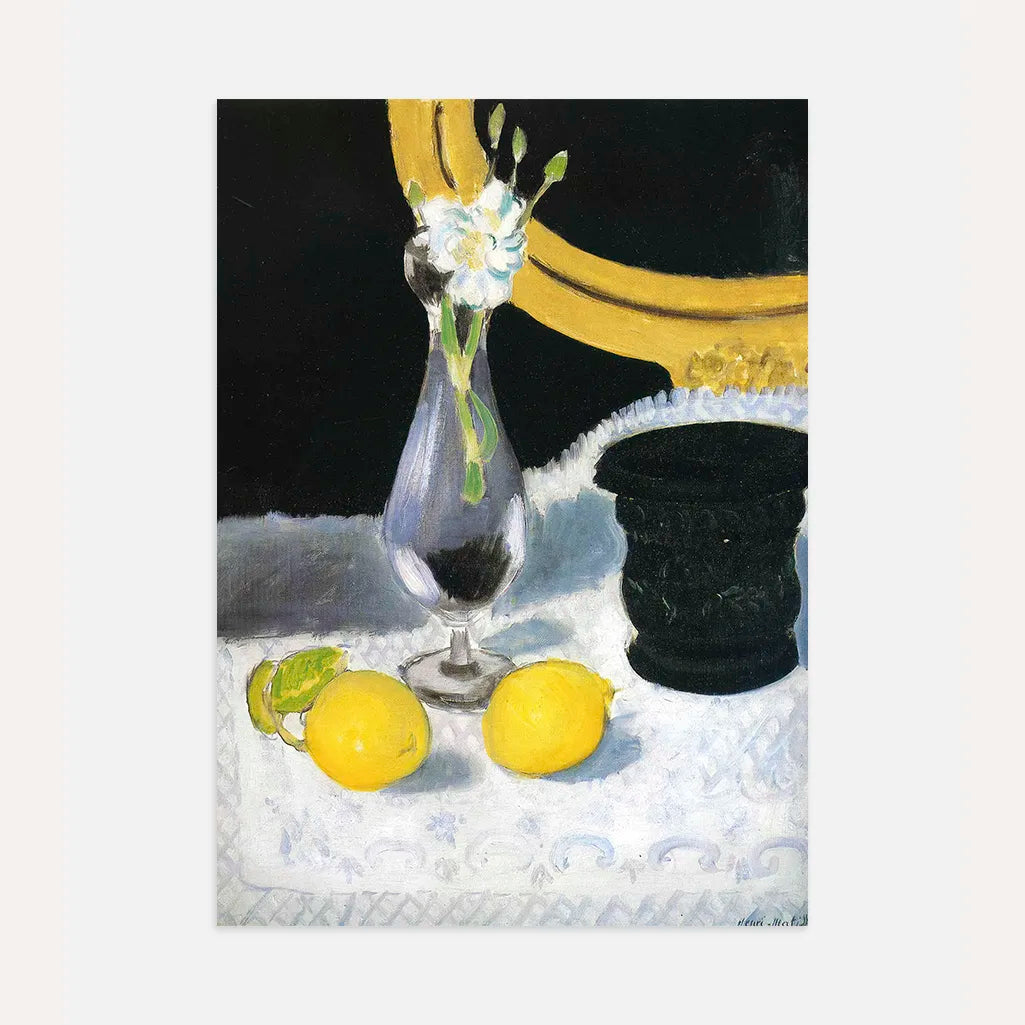 Henri Matisse Póster – Naturaleza muerta con limones