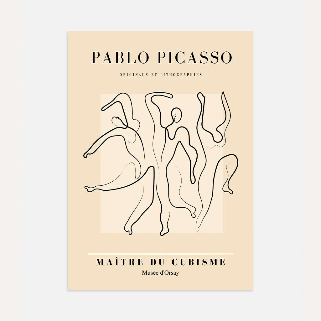 Póster inspirado en Pablo Picasso – Danza de formas