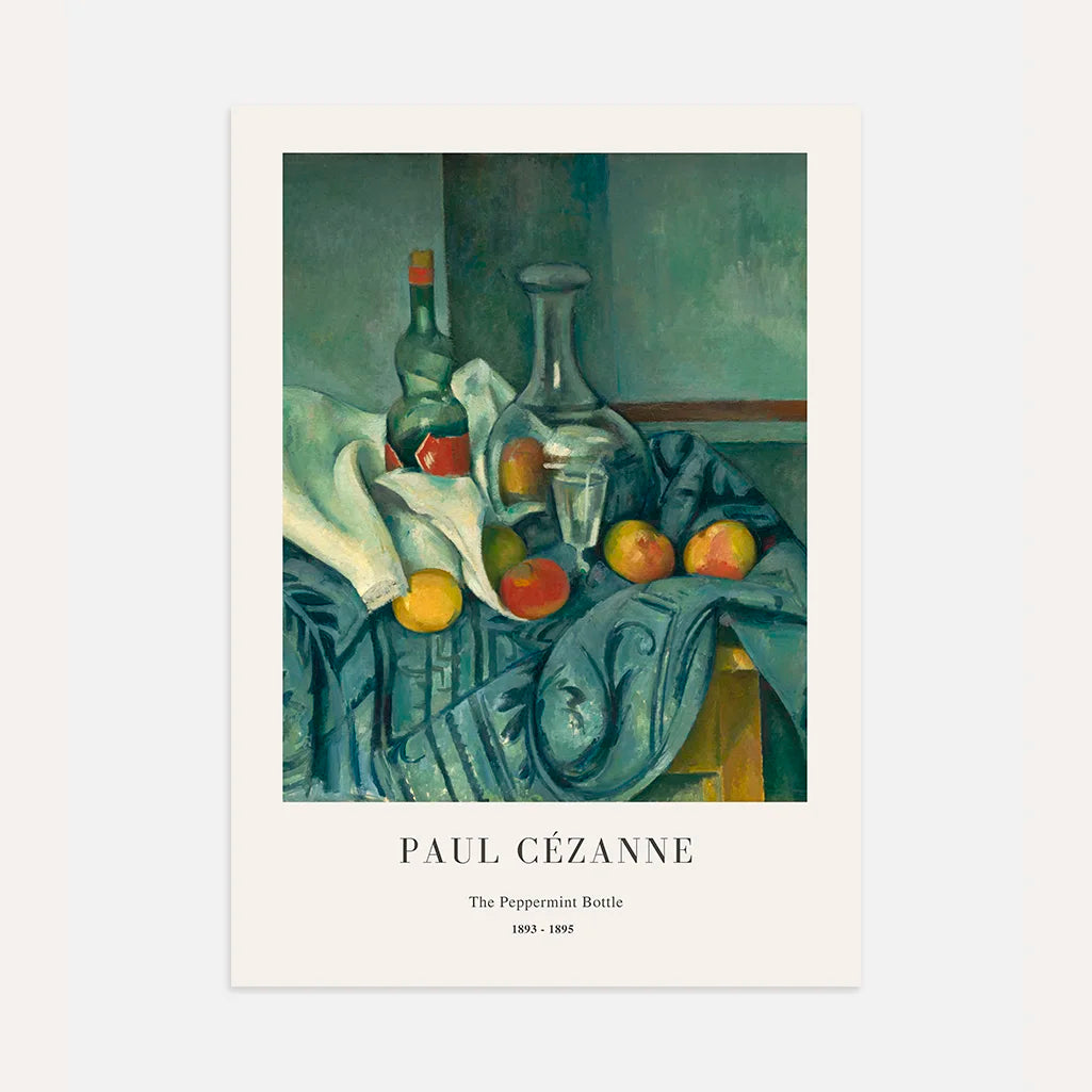 Paul Cézanne – La Botella de menta Póster