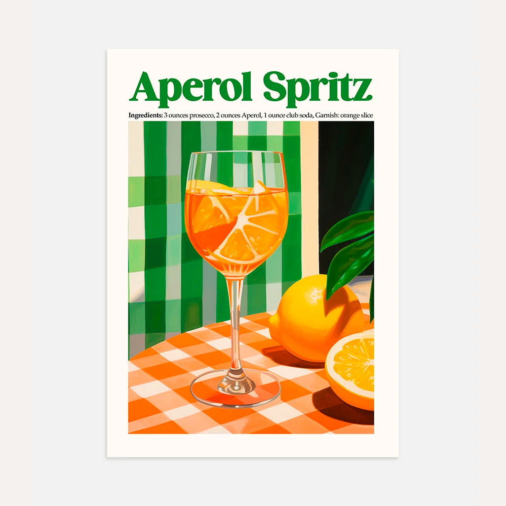 Póster Aperol Spritz Cítricos