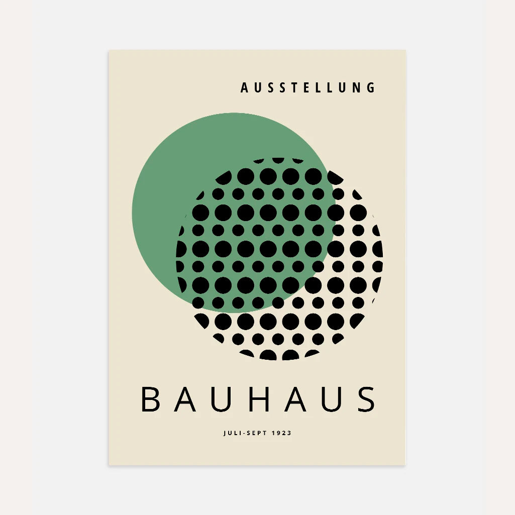 Bauhaus Verde Óptico Póster