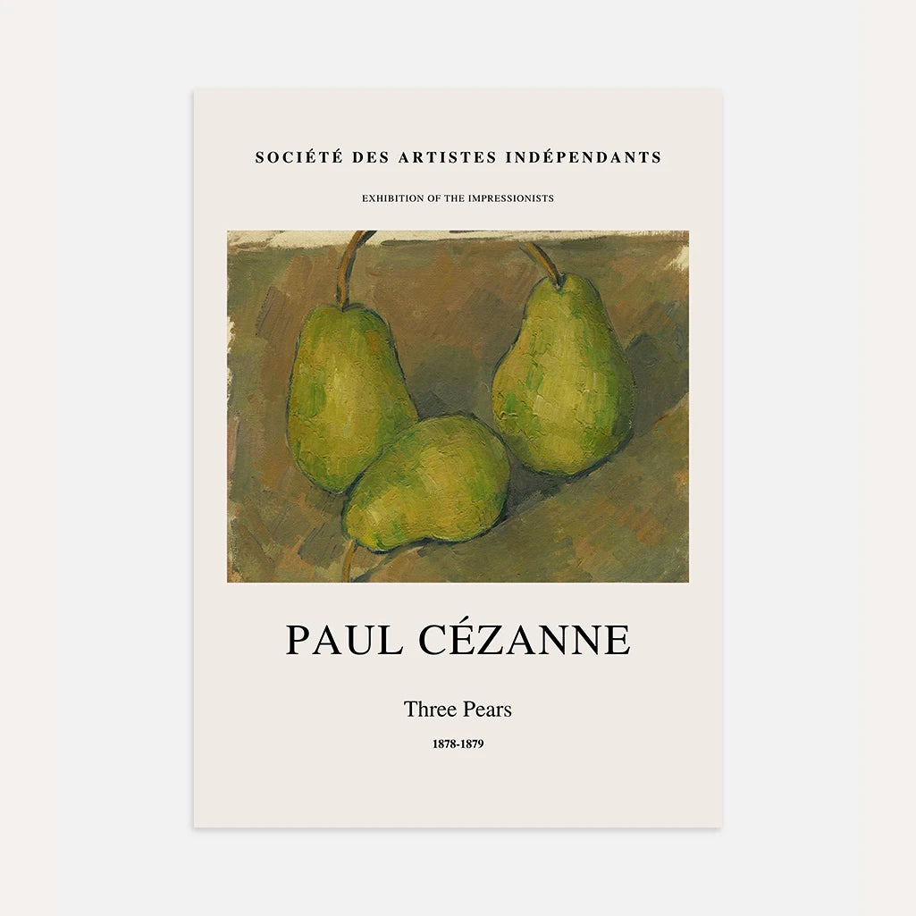 Paul Cézanne – Tres peras Póster