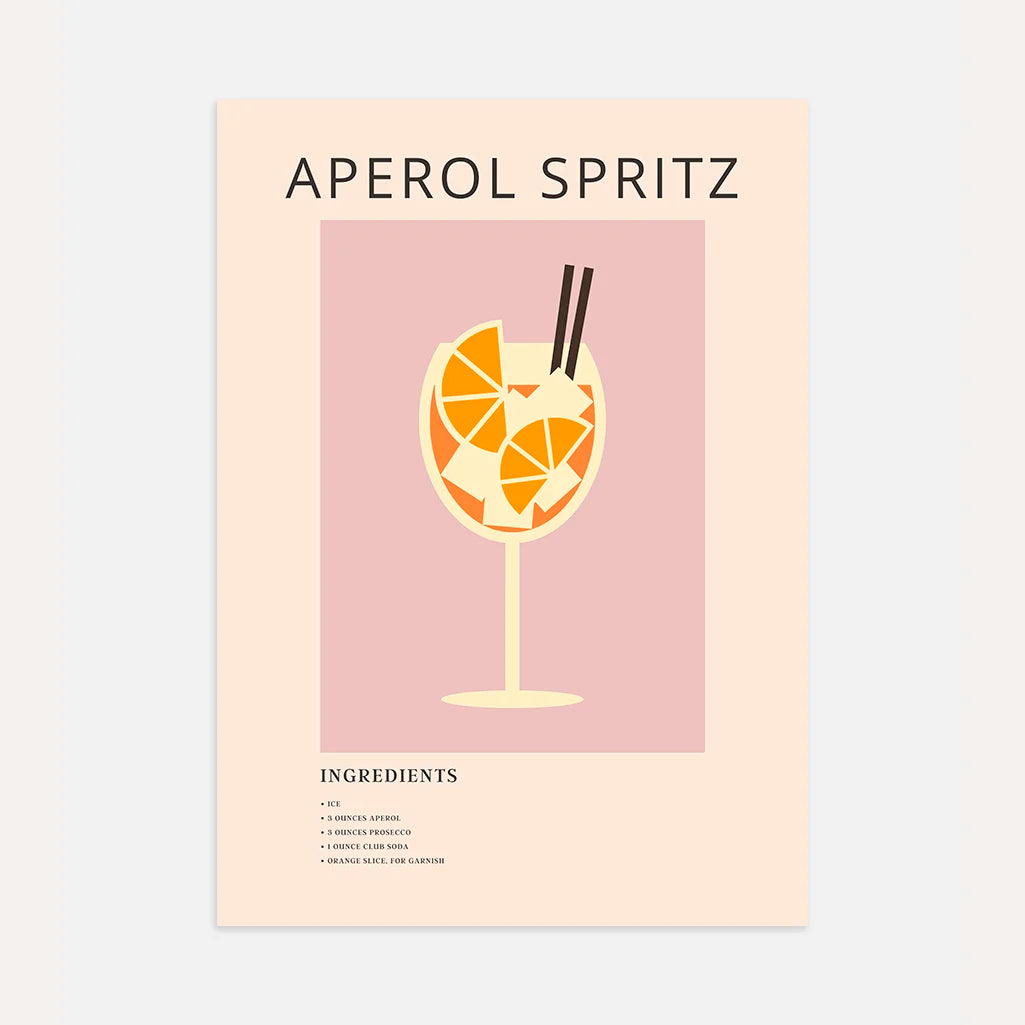 Póster Aperol Spritz Ilustración