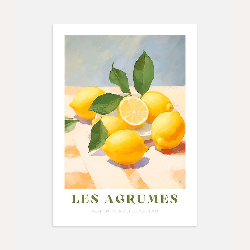 Póster Limones Verde Les Agrumes