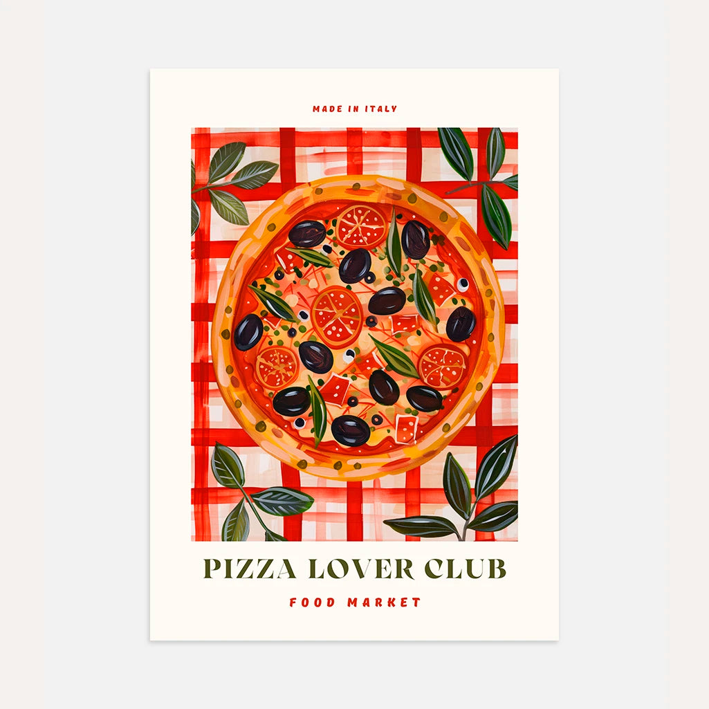 Póster Ilustración Pizza