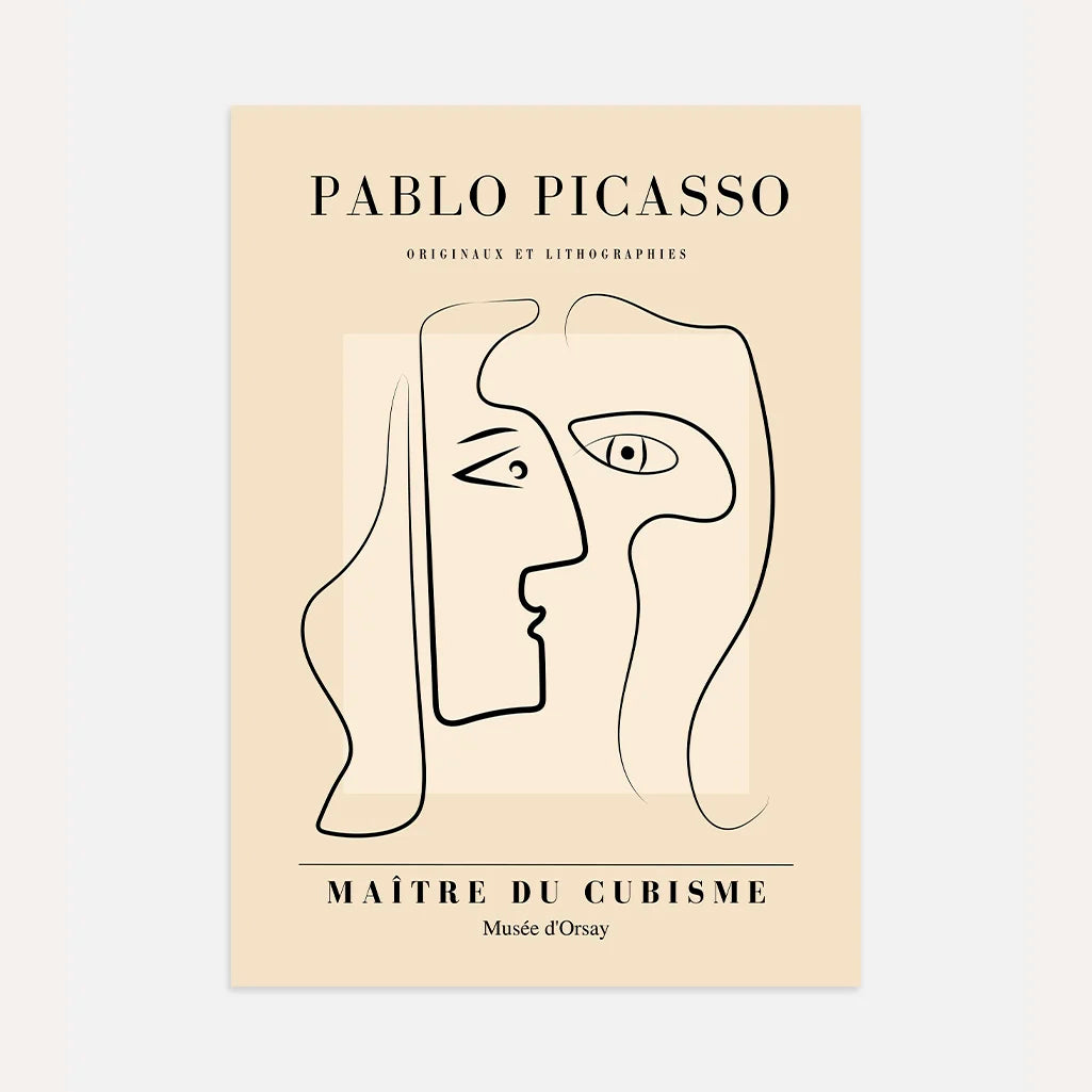 Póster inspirado en Pablo Picasso – Diálogo del alma