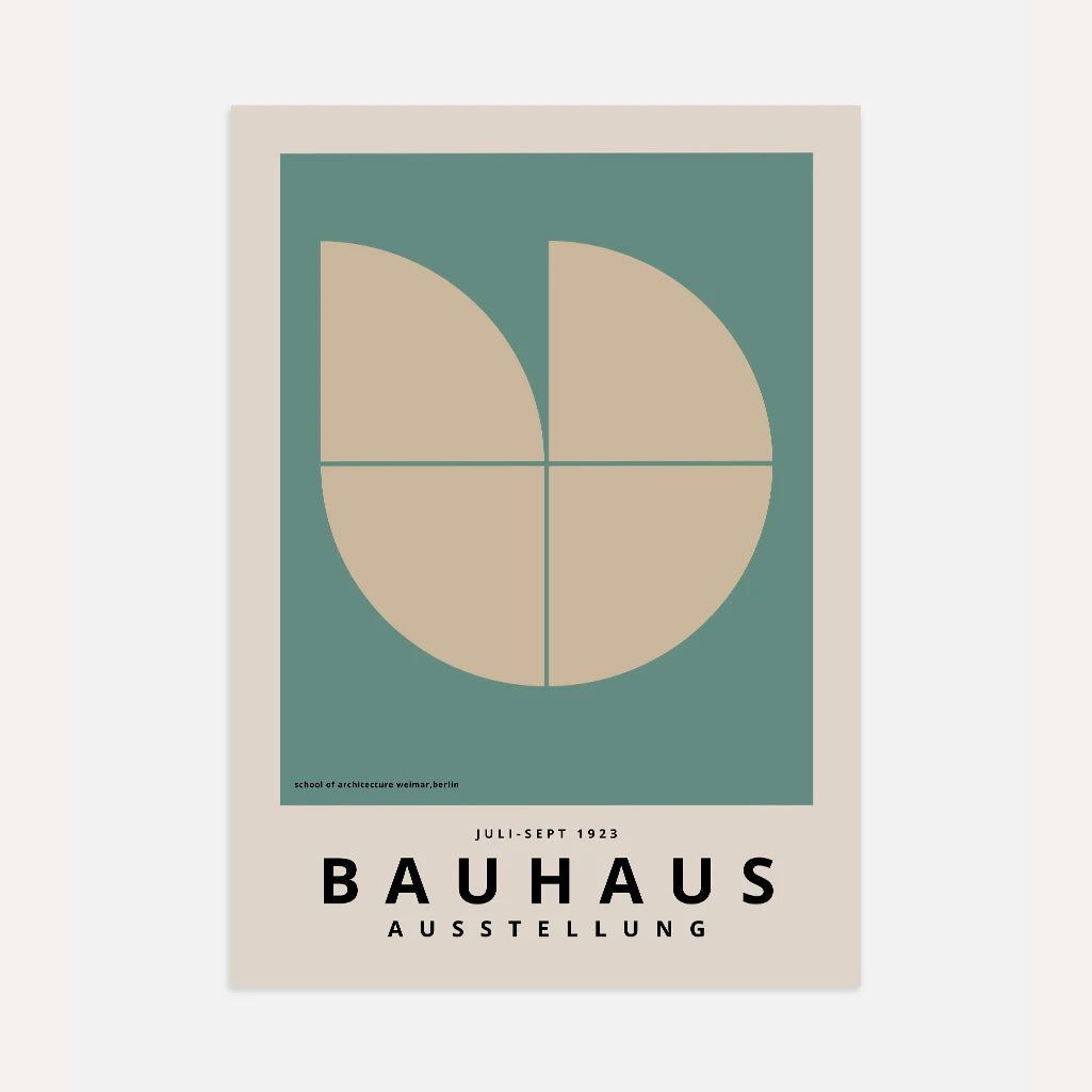 Póster Bauhaus Verde Claro