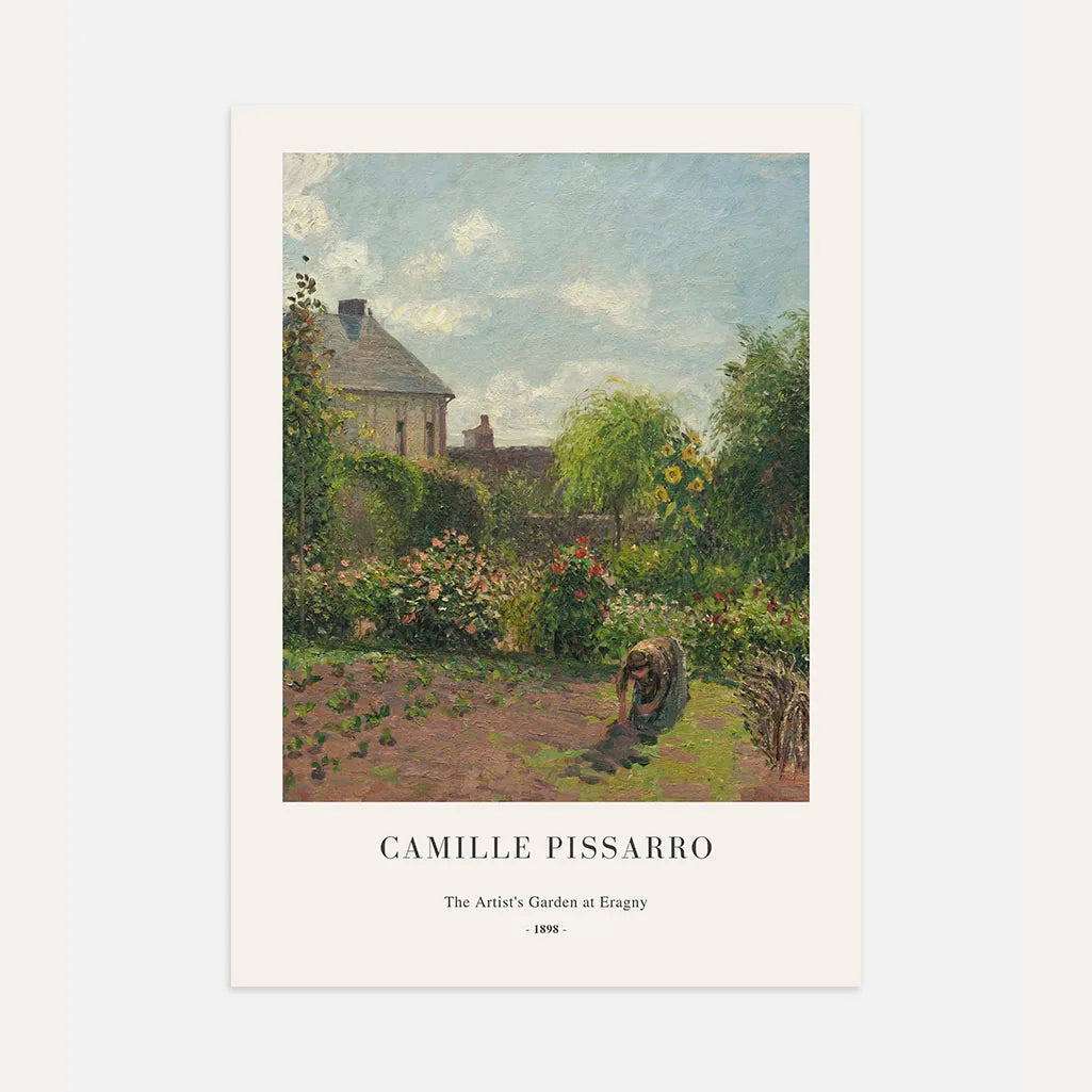 Camille Pissarro – El jardín del artista en Éragny Póster