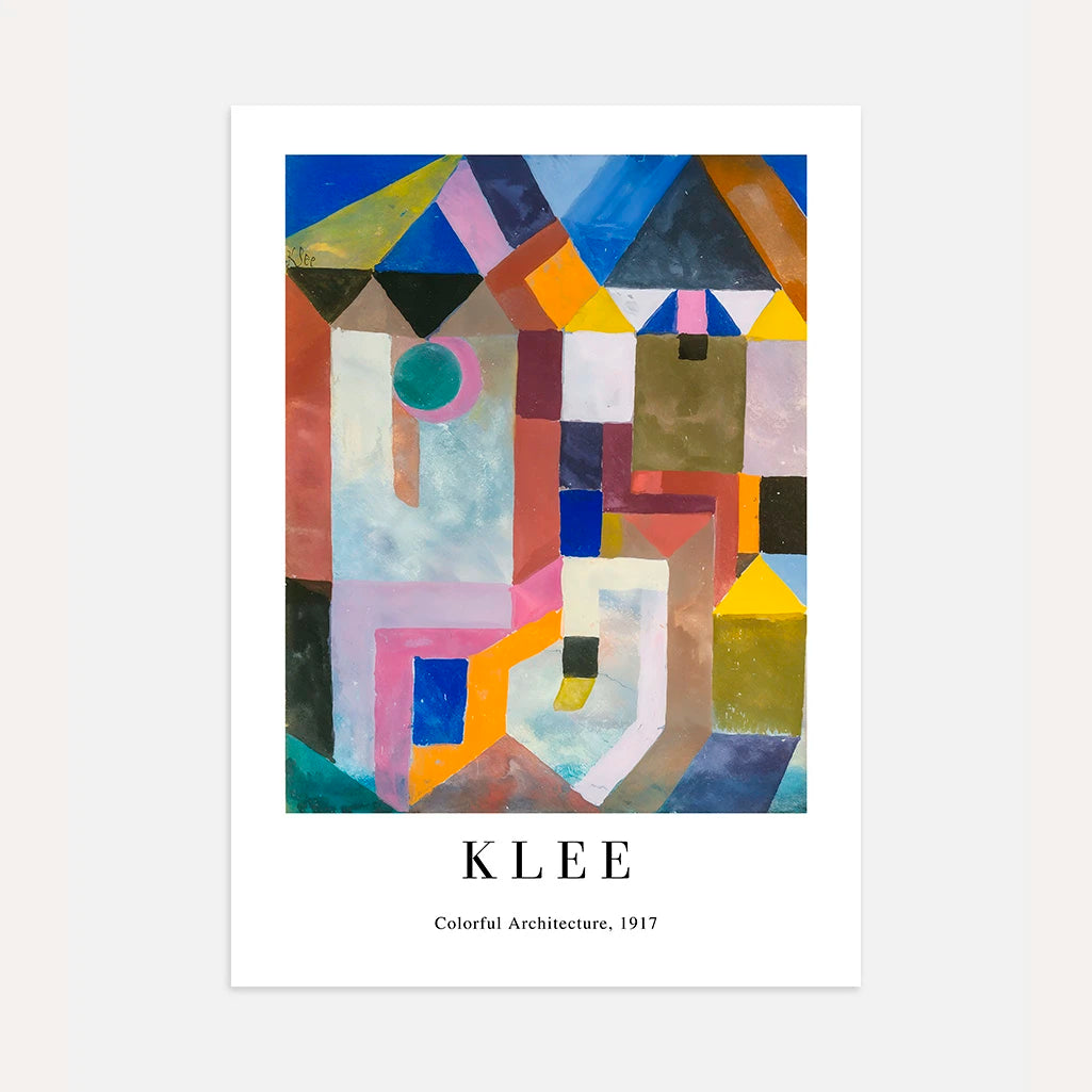 Paul Klee Póster – Arquitectura colorida