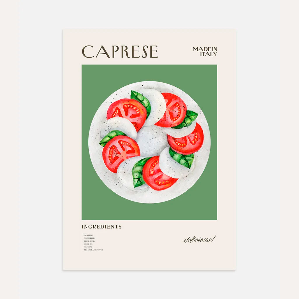 Póster Ensalada Caprese