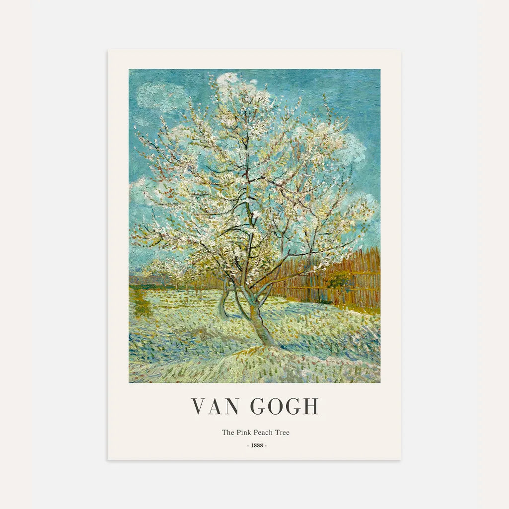 Póster Vincent van Gogh – El Melocotonero rosa