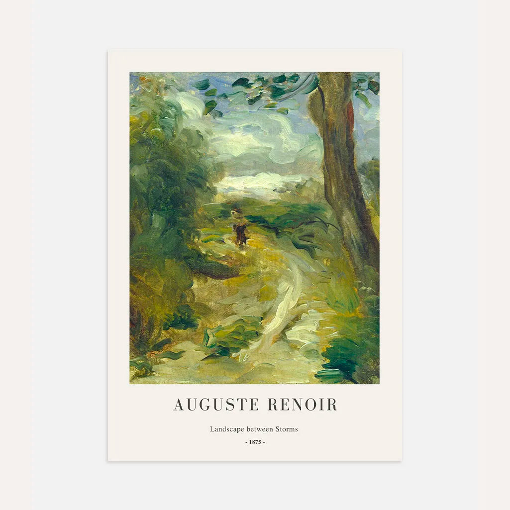 Auguste Renoir – Paisaje entre tormentas Póster