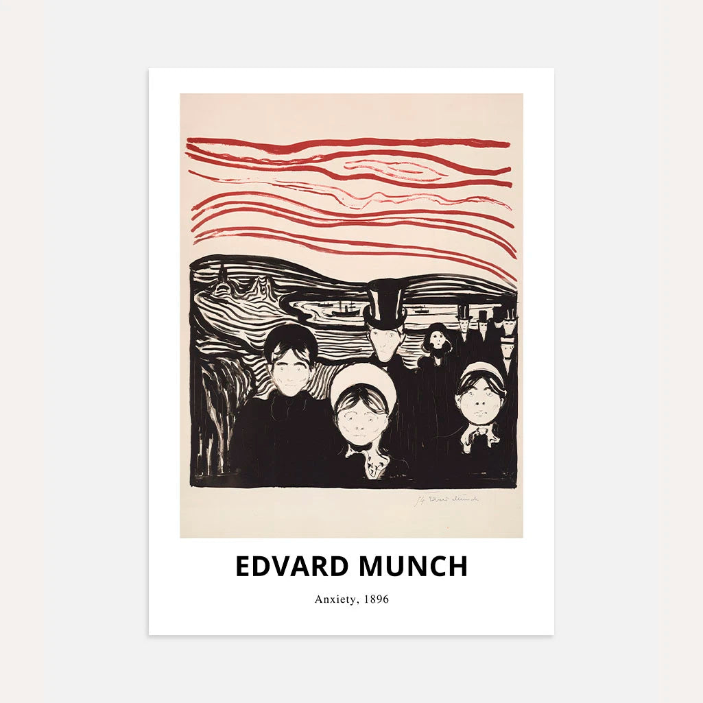 Póster Edvard Munch – Ansiedad