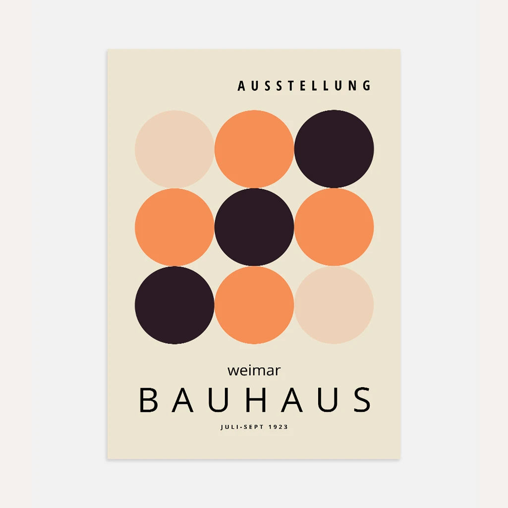 Bauhaus Círculos Calma Póster