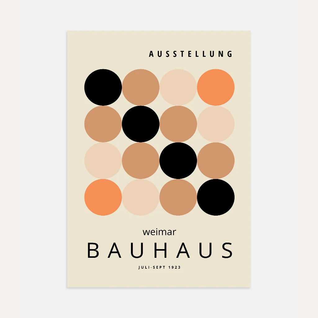 Bauhaus Beige Serenidad Póster