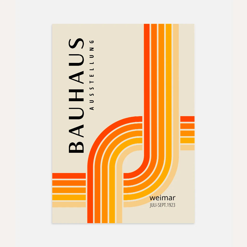 Bauhaus Línea Dinámica Póster