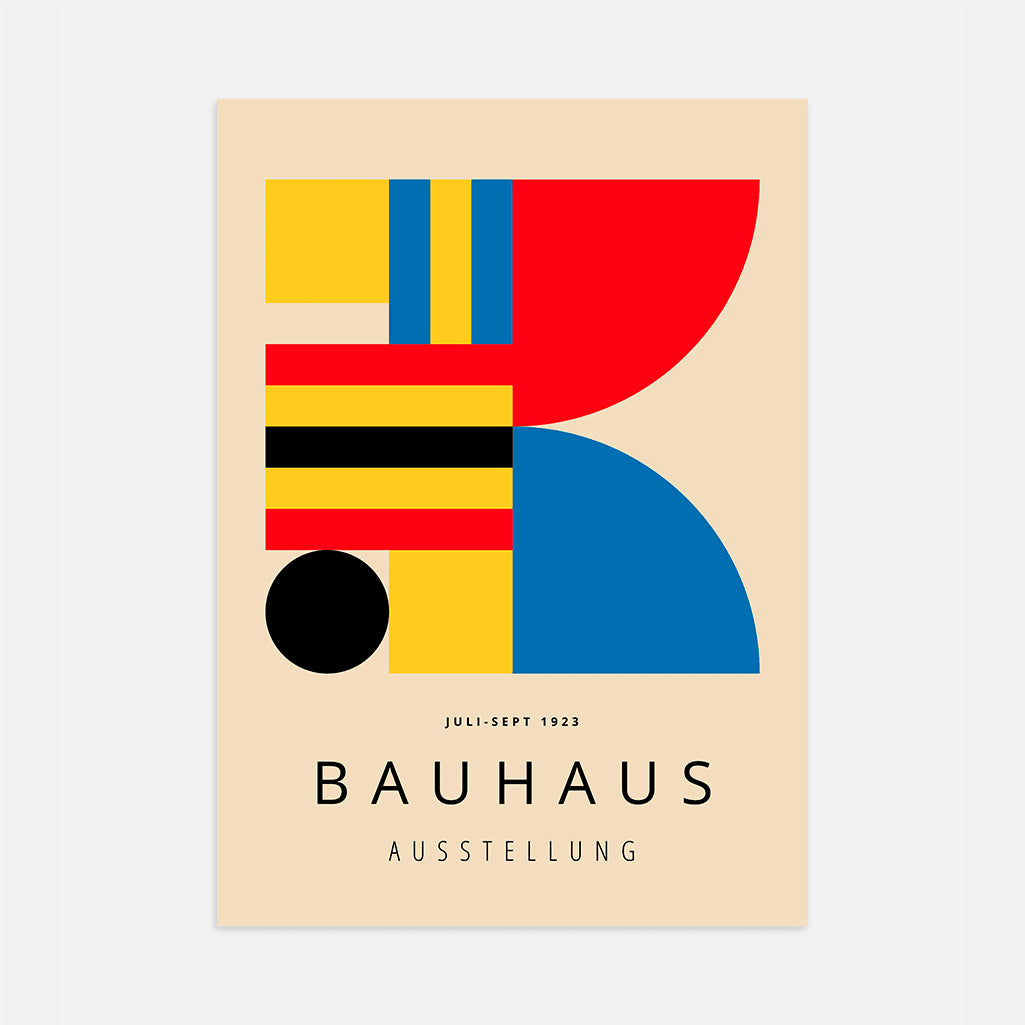 Bauhaus Rojo Intenso Póster