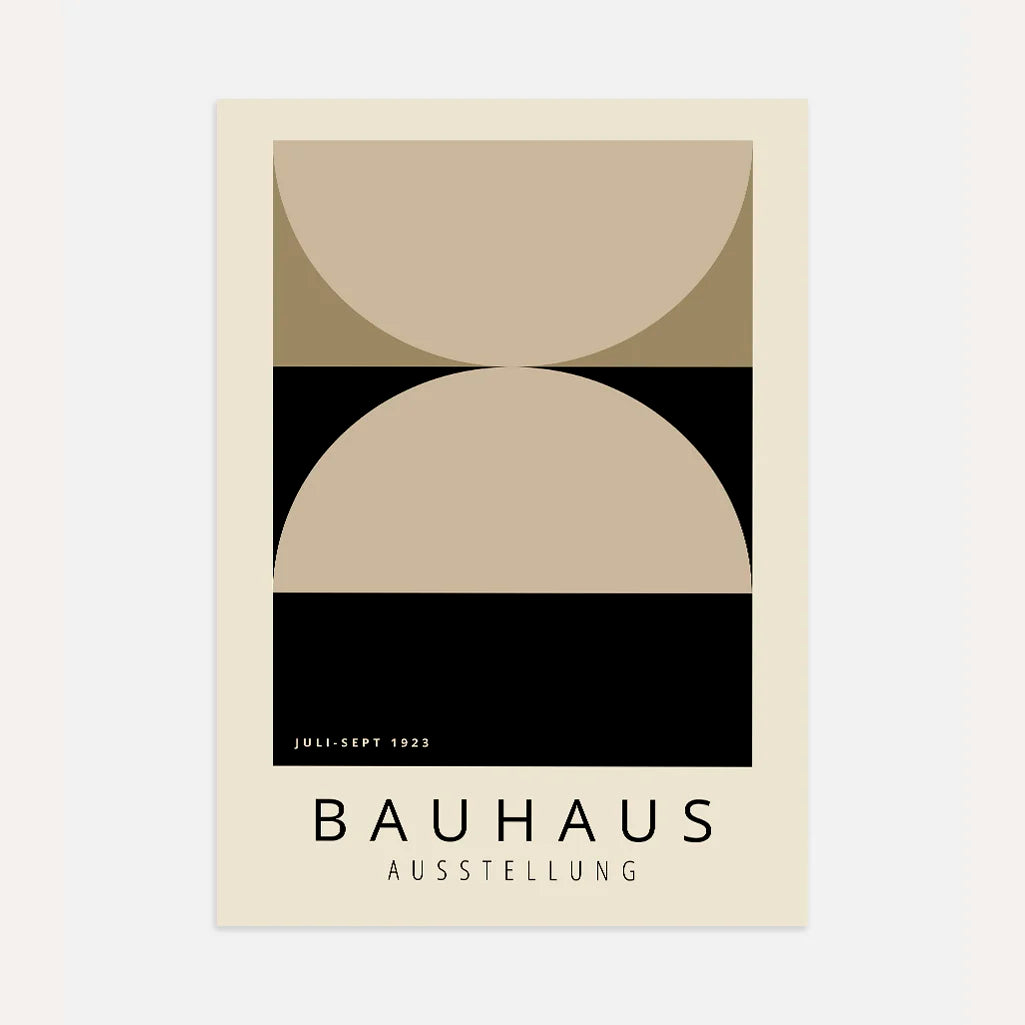 Bauhaus Beige Equilibrio Póster