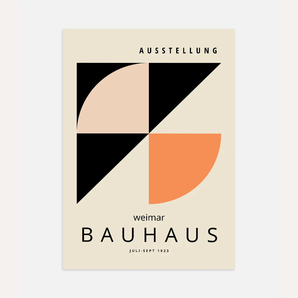 Bauhaus Contraste De Formas Póster