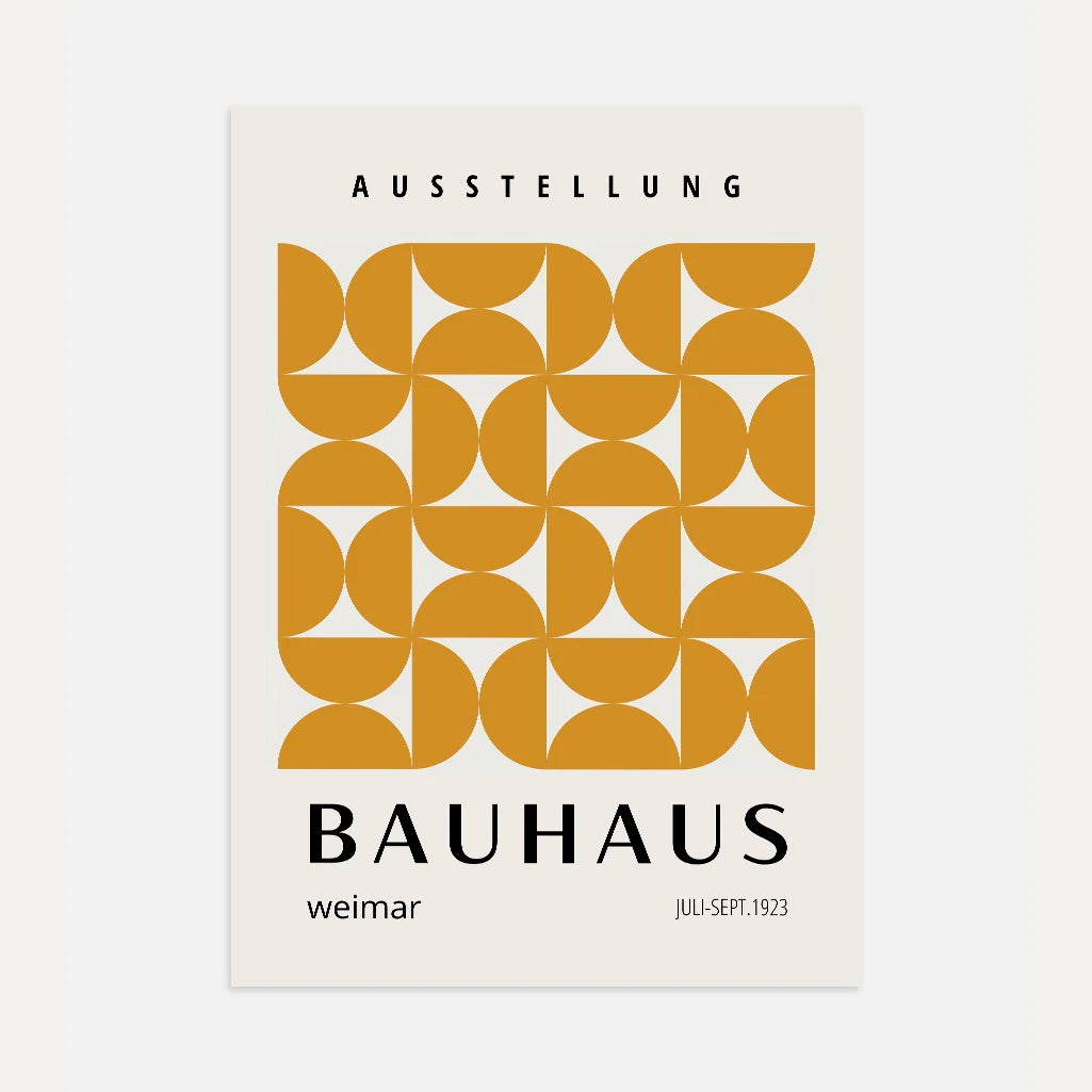 Bauhaus Dorado Equilibrio Póster