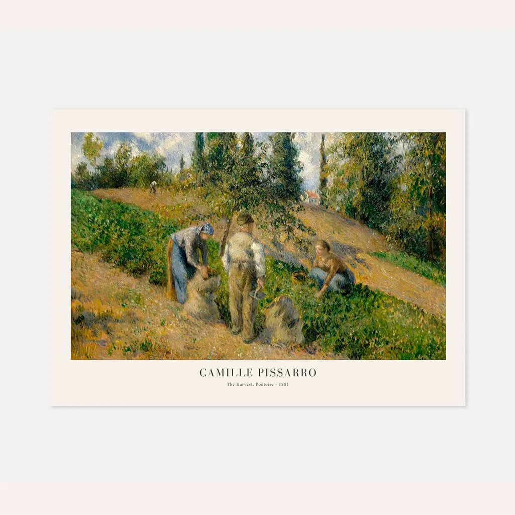Camille Pissarro – La Cosecha, Pontoise Póster