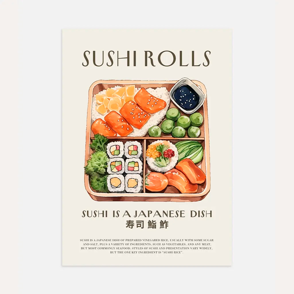 Póster Bento Sushi