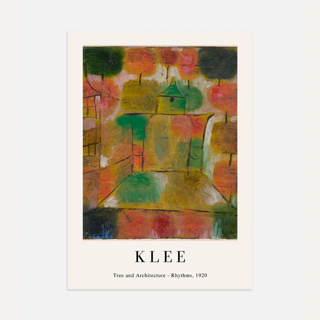 Paul Klee Póster – Árbol y ritmos arquitectónicos