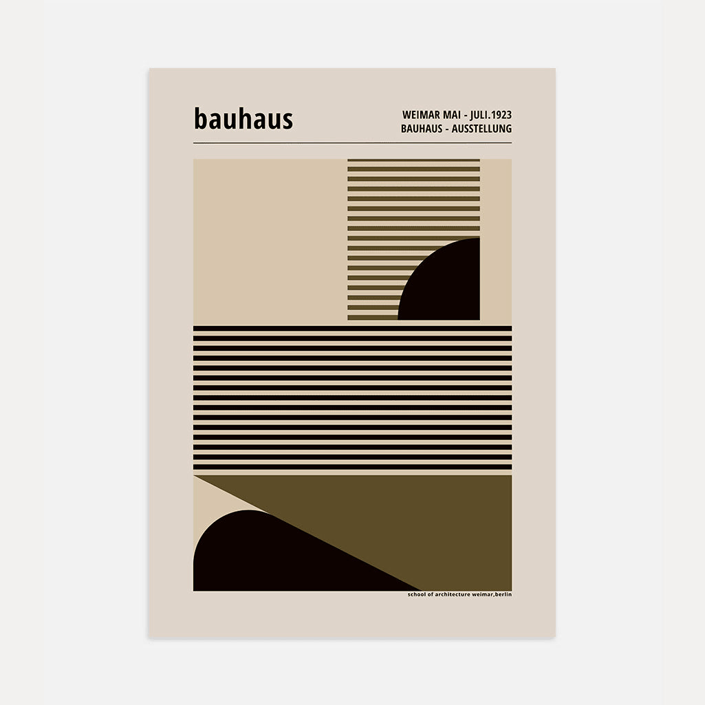 Bauhaus Líneas Y Formas Póster