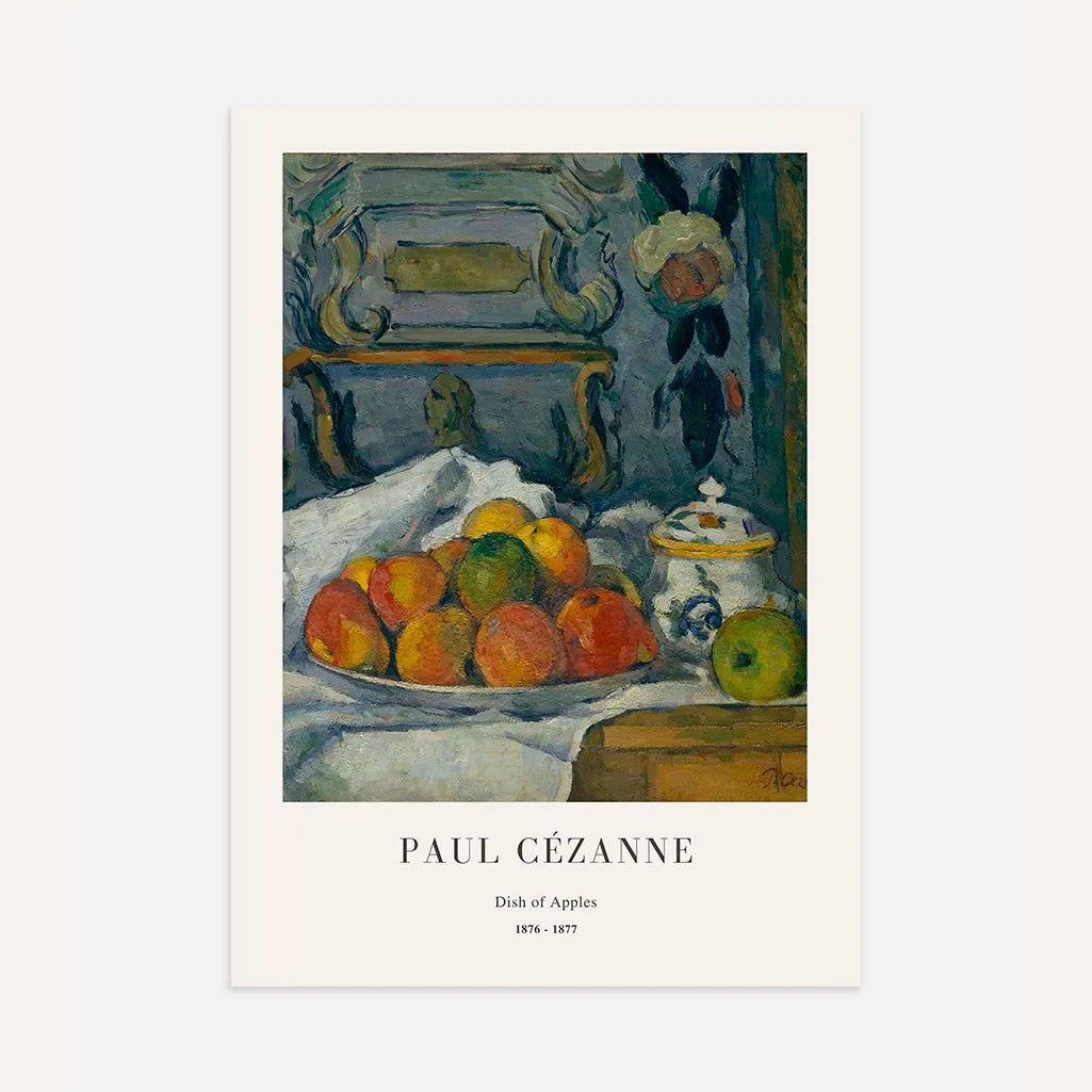 Paul Cézanne – Plato con manzanas Póster