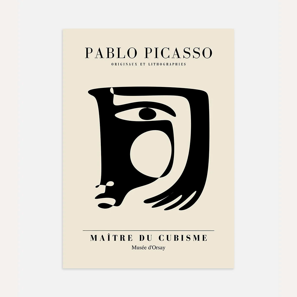 Póster inspirado en Pablo Picasso – Ojo de la abstracción
