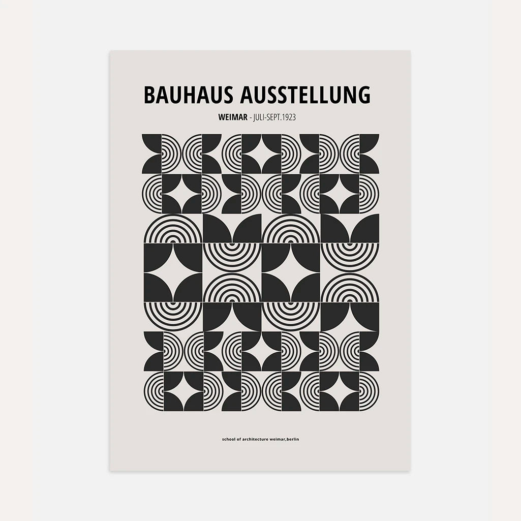 Póster Bauhaus Detalle Fino Geometría